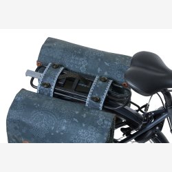 Double Cykeltaske Basil Boh&egrave;me MIK 35 liters 37 x 15 x 37 cm - blue