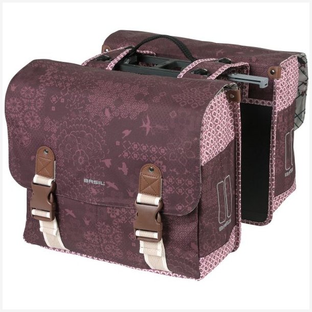 Dobbelt cykeltaske Basil Bohme MIK 35 liter 37 x 15 x 37 cm - vinrd