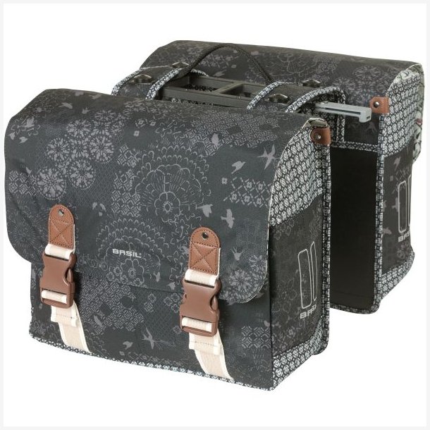 Dobbelt cykeltaske Basil Bohme MIK 35 liter 37 x 15 x 37 cm - - gr