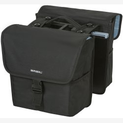 Dobbelt cykeltaske Basil Go Double MIK 32 liter 33 x 16 x 38 cm - sort