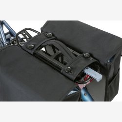 Dobbelt cykeltaske Basil Go Double MIK 32 liter 33 x 16 x 38 cm - sort