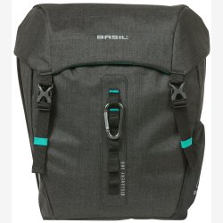 Dobbelt cykeltaske Basil Discovery 365D 18 liter 30 x 15 x 31 cm - sort melee