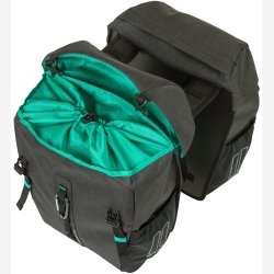 Dobbelt cykeltaske Basil Discovery 365D 18 liter 30 x 15 x 31 cm - sort melee