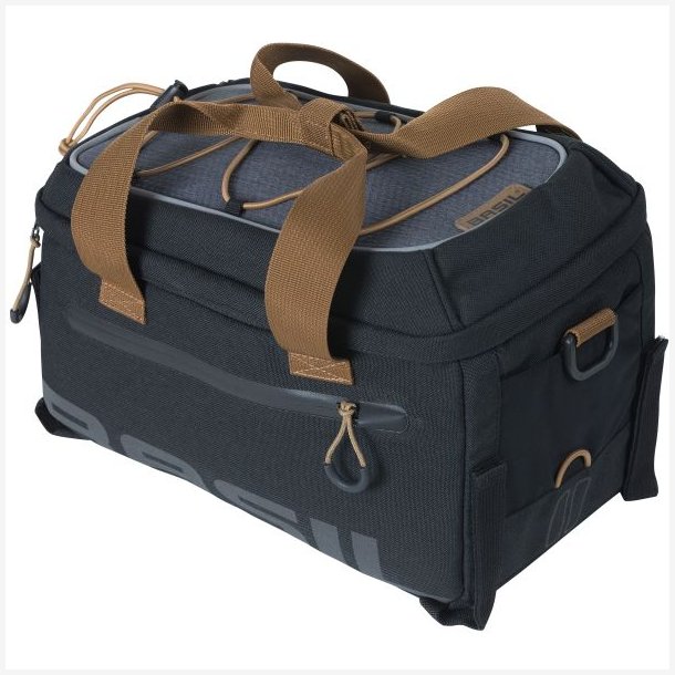 Cykeltaske Basil Miles Trunkbag 7 liter 32 x 19 x 21 cm - grsort, vandtt