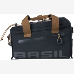 Cykeltaske Basil Miles Trunkbag 7 liter 32 x 19 x 21 cm - grsort, vandtt
