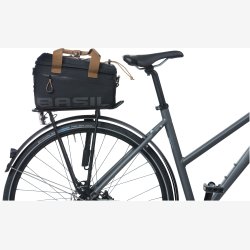 Cykeltaske Basil Miles Trunkbag 7 liter 32 x 19 x 21 cm - grsort, vandtt