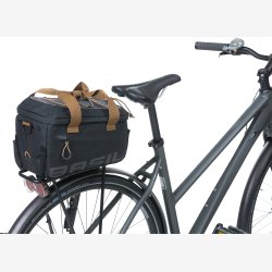 Cykeltaske Basil Miles Trunkbag 7 liter 32 x 19 x 21 cm - grsort, vandtt