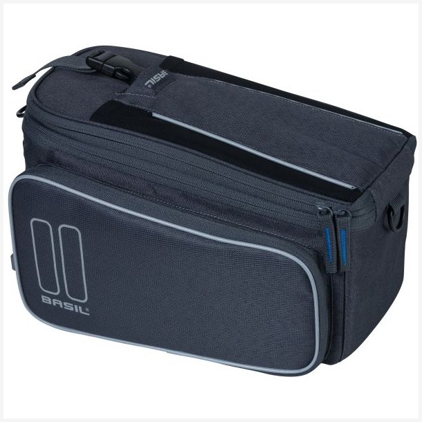 Cykeltaske til bagagebrer Basil Sport Design Trunkbag MIK 7 til 15 liter 36 x 26 x 18 cm - gr
