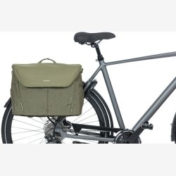 Cykeltaske til PC Basil B-Safe Commuter Nordlicht 17 liter 41 x 14 x 32 cm - olivengrn