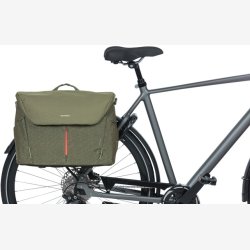 Cykeltaske til PC Basil B-Safe Commuter Nordlicht 17 liter 41 x 14 x 32 cm - olivengrn
