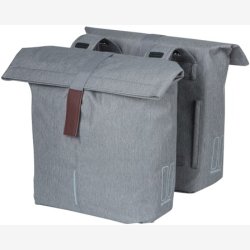 Dobbelt cykeltaske Basil City 28 til 32 liter 30 x 18 x 49 cm - gr melee