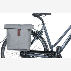 Dobbelt cykeltaske Basil City 28 til 32 liter 30 x 18 x 49 cm - gr melee