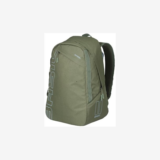 Cykelrygsk Basil Flex 17 liter 33 x 17 x 52 cm - skovgrn