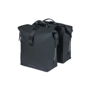 Dobbelt cykeltaske Basil SoHo Nordlicht 41 liter 31 x 13 x 37 cm - sort