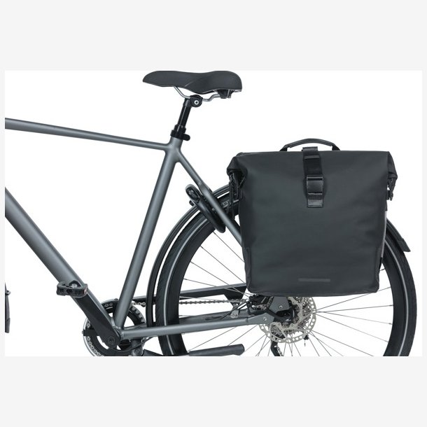 Double Cykeltaske Basil SoHo Nordlicht 41 liters 31 x 13 x 37 cm - black