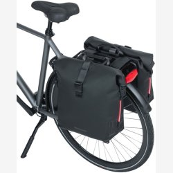Dobbelt cykeltaske Basil SoHo Nordlicht 41 liter 31 x 13 x 37 cm - sort