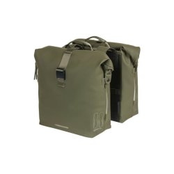 Dobbelt cykeltaske Basil SoHo Nordlicht 41 liter 31 x 13 x 37 cm - mosgrn