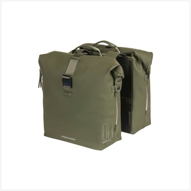 Dobbelt cykeltaske Basil SoHo Nordlicht 41 liter 31 x 13 x 37 cm - mosgrn