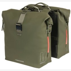 Dobbelt cykeltaske Basil SoHo Nordlicht 41 liter 31 x 13 x 37 cm - mosgrn