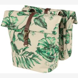 Dobbelt cykeltaske Basil Ever-Green 28 til 32 liter 28 x 16 x 35 cm - sandshell beige