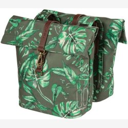 Dobbelt cykeltaske Basil Ever-Green 28 til 32 liter 28 x 16 x 35 cm - timiangrn