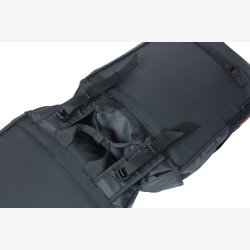 Dobbelt cykeltaske Basil Miles Presenning 34 liter 34 x 16 x 43 cm - sort/orange