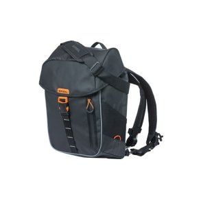 Cykelrygsk Basil Miles Tarpaulin 17 liter 31 x 17 x 44 cm - sort orange, vandtt