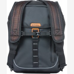 Cykelrygsk Basil Miles Tarpaulin 17 liter 31 x 17 x 44 cm - sort orange, vandtt