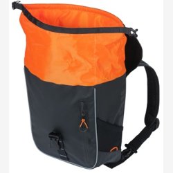 Cykelrygsk Basil Miles Tarpaulin 17 liter 31 x 17 x 44 cm - sort orange, vandtt