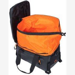 Cykeltaske Trunkbag Basil Miles Tarpaulin 7 liter 32 x 20 x 20 cm - sort/orange, vandtt