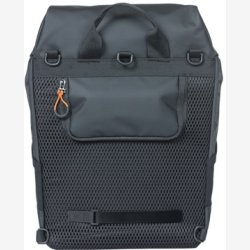 Basil Miles Tarpaulin cykelrygsk Nordlicht 17 liter 31 x 17 x 44 cm - sort/orange