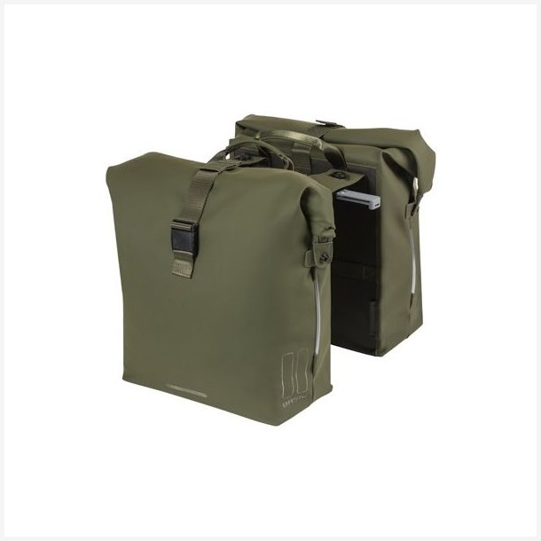 Dobbelt cykeltaske Basil SoHo Nordlicht MIK 41 liter 31 x 13 x 37 cm - mosgrn