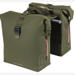 Dobbelt cykeltaske Basil SoHo Nordlicht MIK 41 liter 31 x 13 x 37 cm - mosgrn