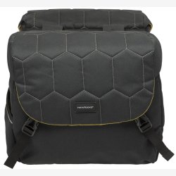Dobbelt cykeltaske New Looxs Mondi Joy Double 38 liter 37 x 16 x 32 cm (2x) - quiltet sort