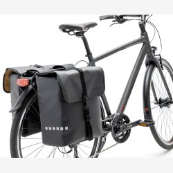 Dobbelt cykeltaske New Looxs Odense 39 liter 34 x 16 x 38 cm - sort