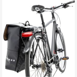 Cykelrygsk New Looxs Odense 18 liter 30 x 17 x 43 cm - sort, vandtt