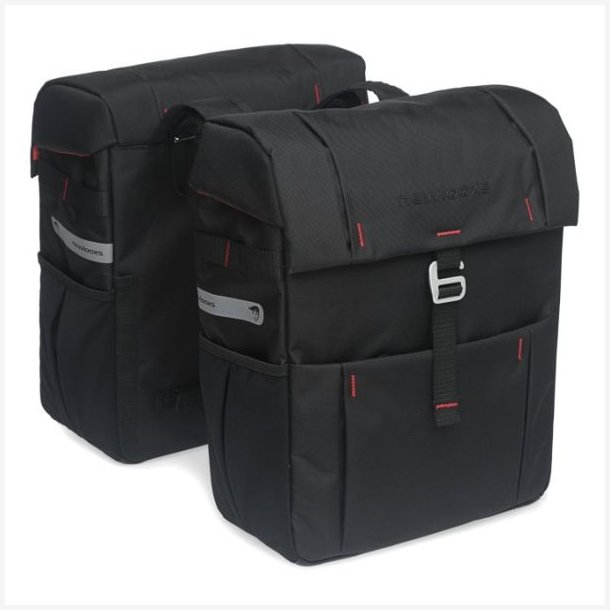Dobbelt cykeltaske New Looxs Vigo Double 37 liter 31 x 40 x 15 cm (2x) - sort