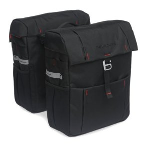 Double cykeltaske New Looxs Vigo Double Racktime 37 liters 31 x 40 x 15 cm (2x) - sort