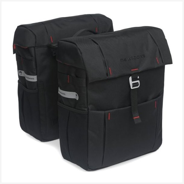 Double cykeltaske New Looxs Vigo Double Racktime 37 liters 31 x 40 x 15 cm (2x) - sort