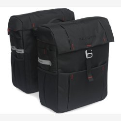 Double cykeltaske New Looxs Vigo Double Racktime 37 liters 31 x 40 x 15 cm (2x) - sort