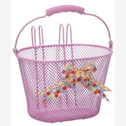 Junior cykelkurv New Looxs Astri Girls 8 liter 26 x 17 x 17,5 cm - arabella pink