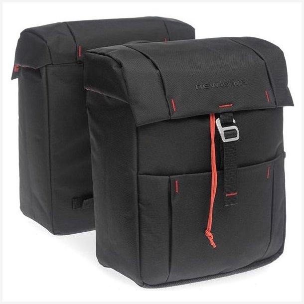 Dobbelt cykeltaske New Looxs Vigo Atran AVS 37 liter 31 x 40 x 15 cm (2x) - sort