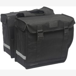 Dobbelt cykeltaske New Looxs Canvas Hybride 46,5 liter 39 x 33 x 19 cm (2x) - sort