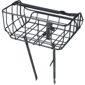 Cykelkurv Basil Portland Front 25 liter 43 x 36 x 22 cm - mat sort