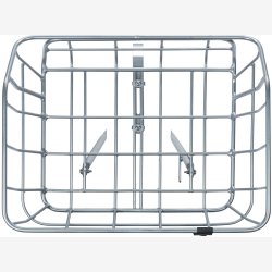 Cykelkurv Basil Portland Front 25 liters 43 x 36 x 22 cm - chrome