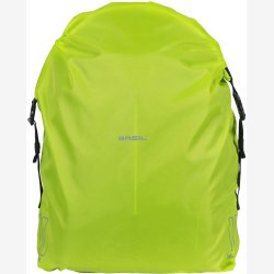 Regnslag til cykeltaske  Basil Keep Dry and Clean - lodret - neongul, reflekterende