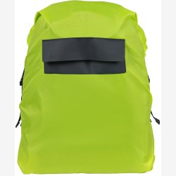Regnslag til cykeltaske  Basil Keep Dry and Clean - lodret - neongul, reflekterende