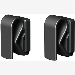 Basil Hook-On system - set of 2 hooks - black