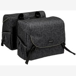Dobbelt cykeltaske New Looxs Mondi Joy Double MIK 38 liter 37 x 16 x 32 cm (2x) - sort