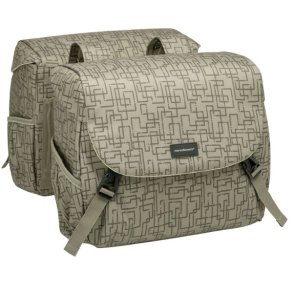 New Looxs dobbelt cykeltaske Mondi Joy 38 liter 37 x 16 x 32 cm (2x) - beige